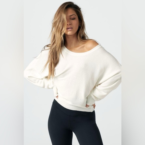 Joah Brown Sweaters - Joah Brown Slouchy Dolman Long Sleeve White